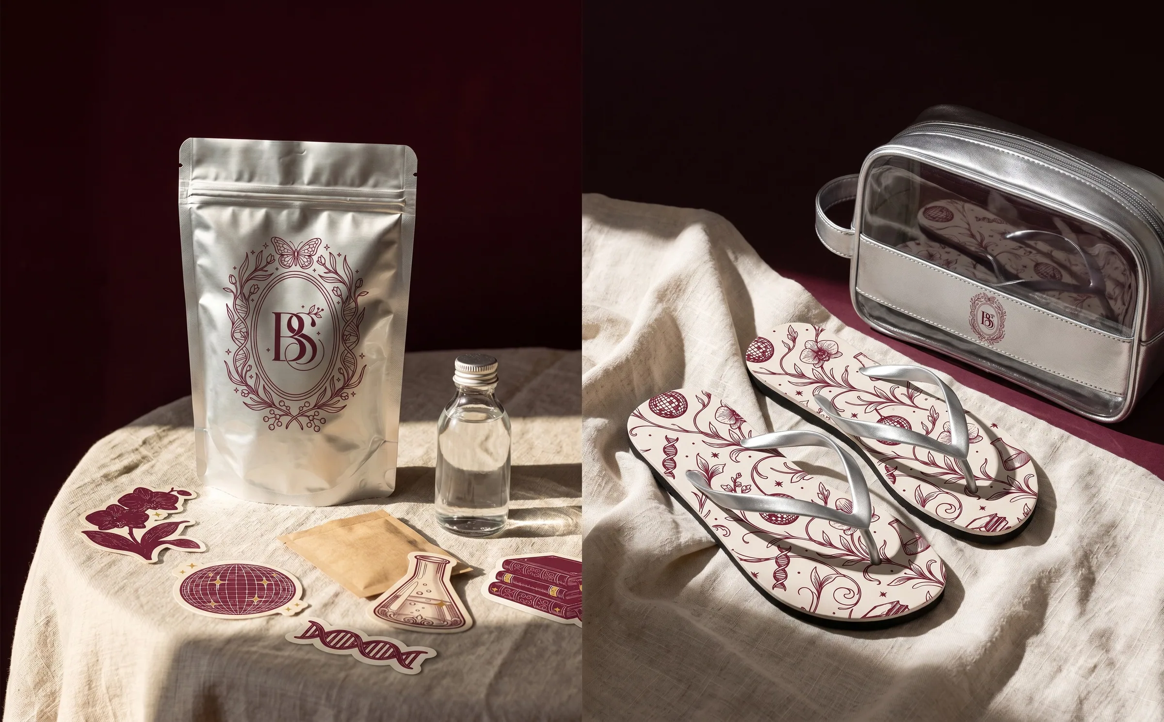 05 · O kit da festa — A marca na mão de quem foi