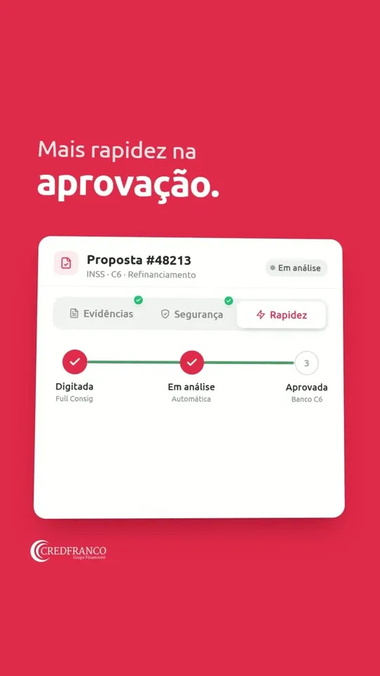 Proposta aprovada na identidade da CREDFRANCO
